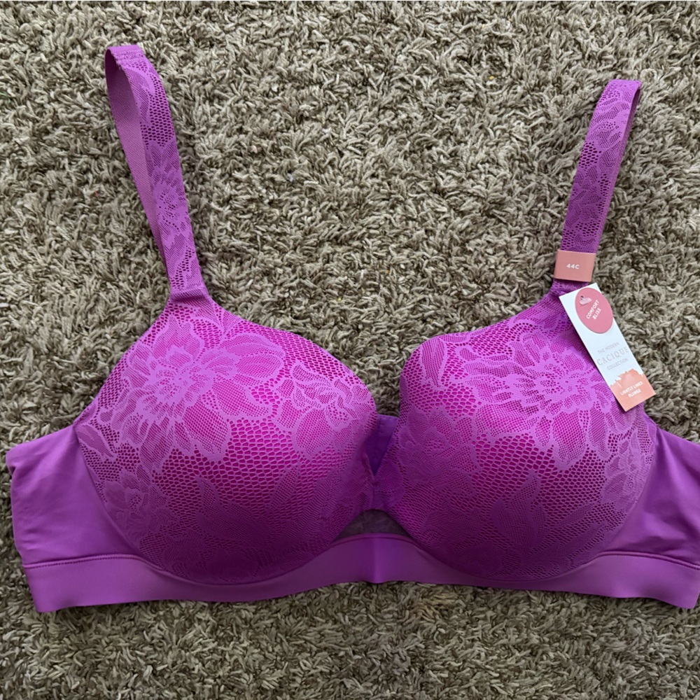 Cacique Comfort Bliss Lightly Lined Plunge Bra